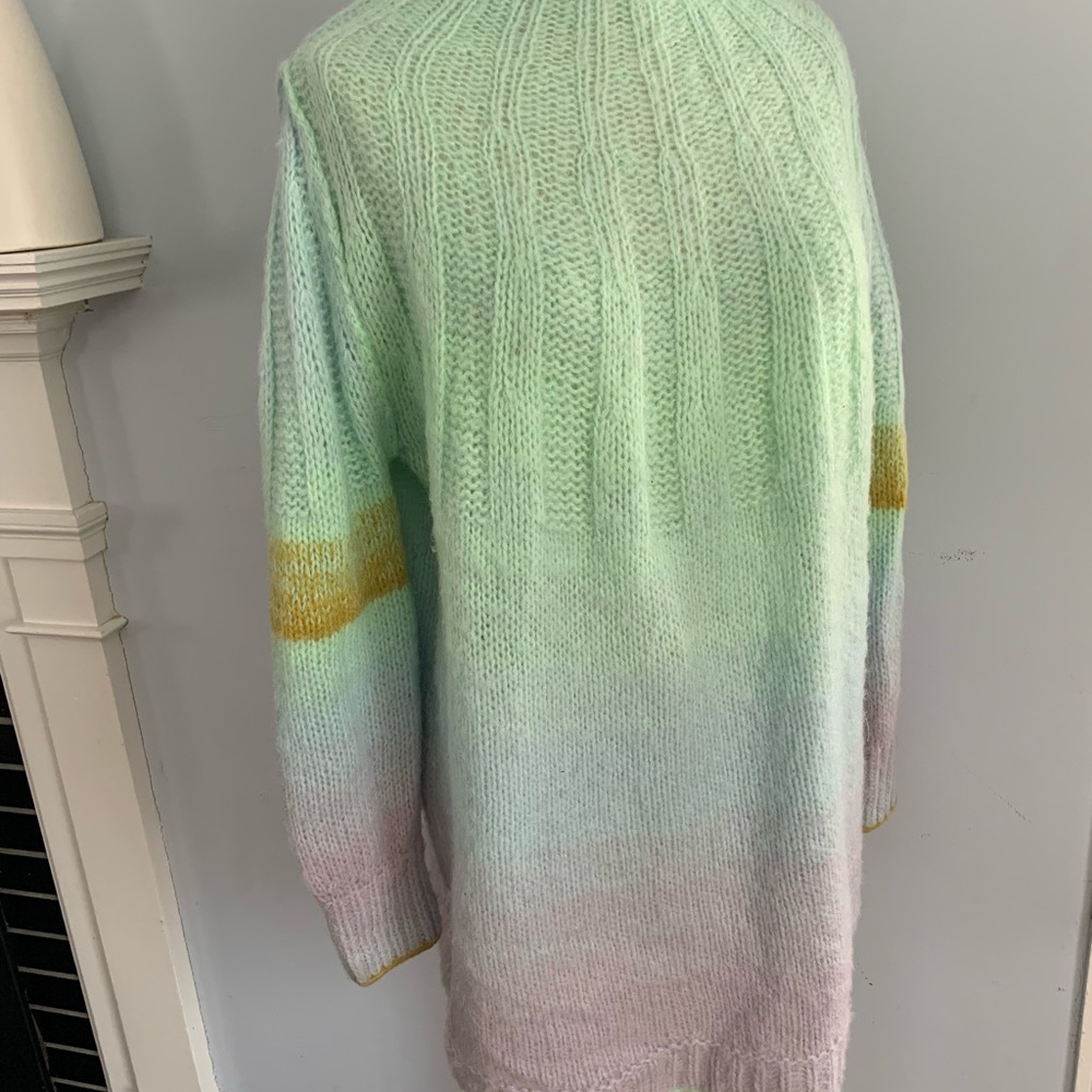 SOLD!! Anthropologie Perri ombré Alpaca tunic sweater mock neck NWOT mint - Picture 11 of 15